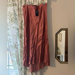 Long Abercrombie Satin Skirt